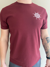 Load image into Gallery viewer, WHEELHOUSE TEE (BURGUNDY)
